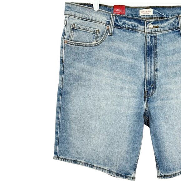 Levi Strauss Signature Men's Comfort Flex Blue Denim Shorts Sz 42 Inseam 10" NWT - Picture 3 of 14